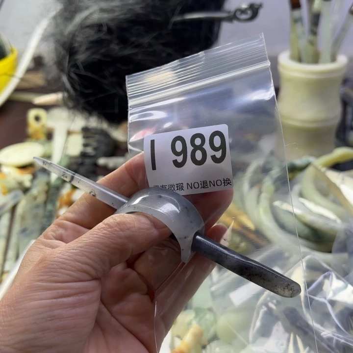 蛇纹石玉发饰合金?**?