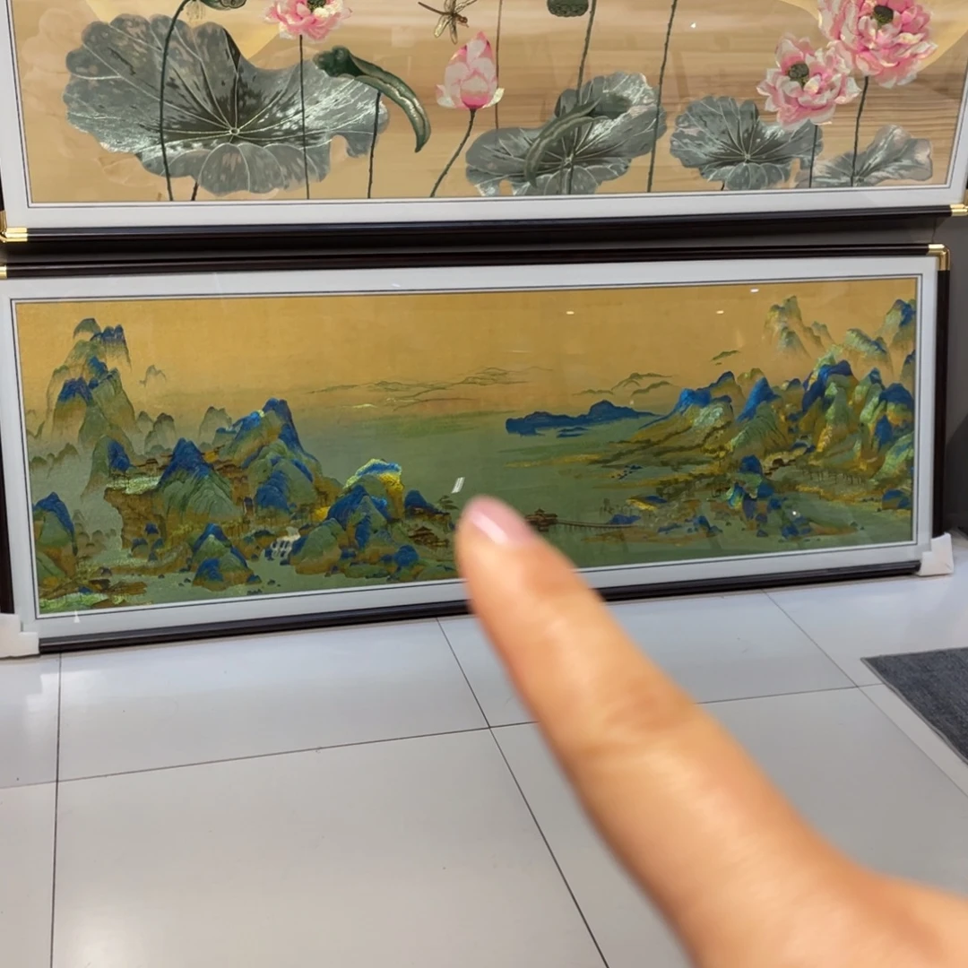 横款实木金角边框
