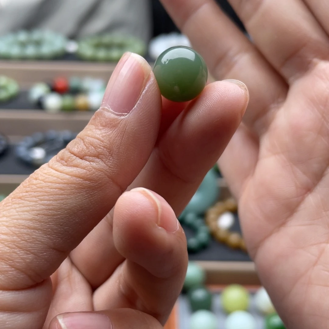 和田玉未镶嵌手链12碧玉瓷蓝