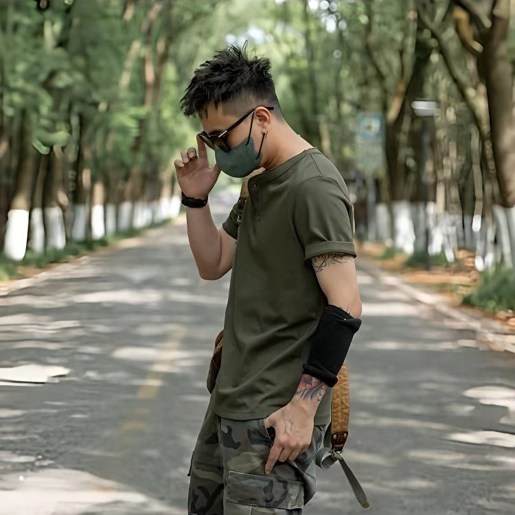 军绿色双纱汗布 1.85×2 米 a 类无荧光布料男女同款