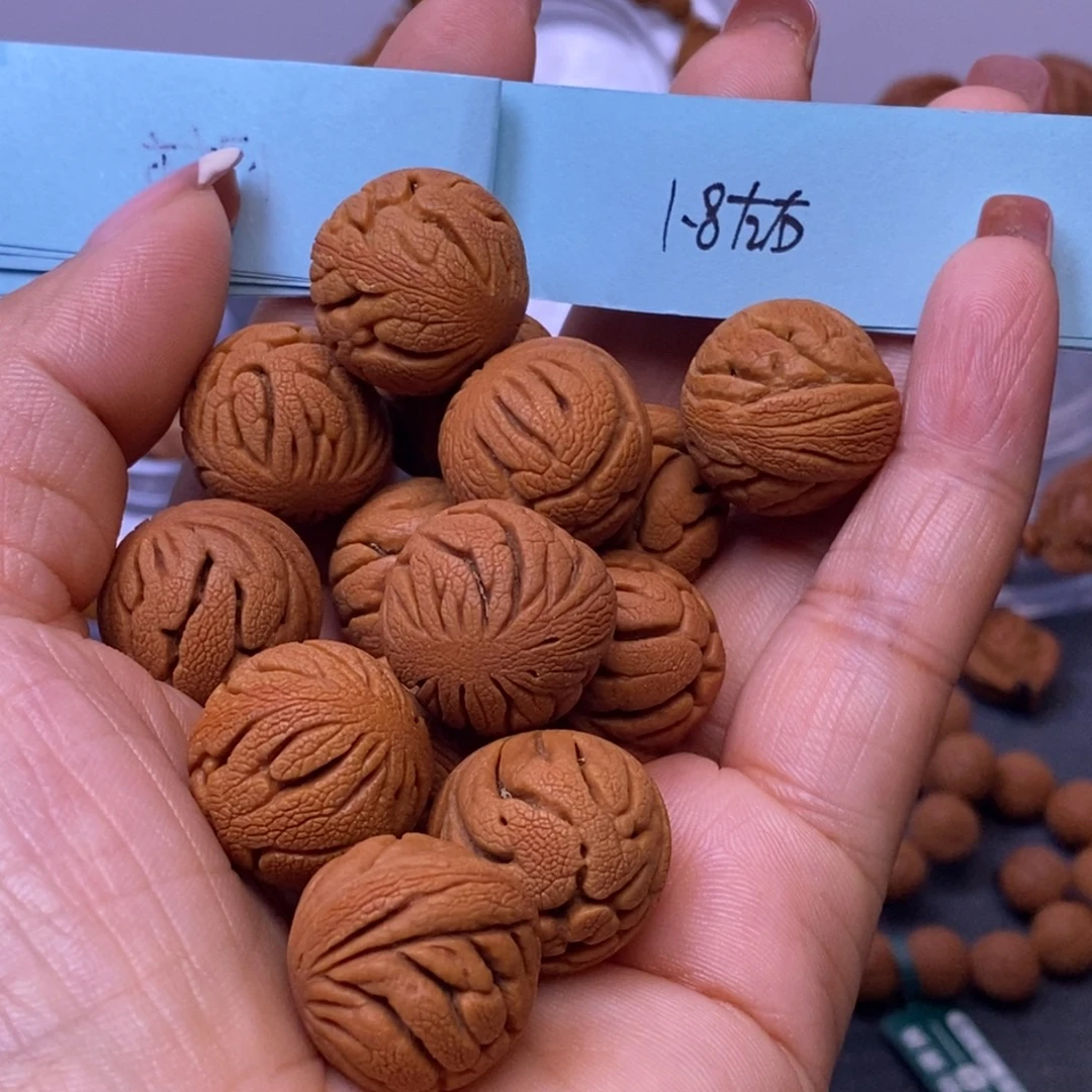 秦岭龙纹桃核14颗