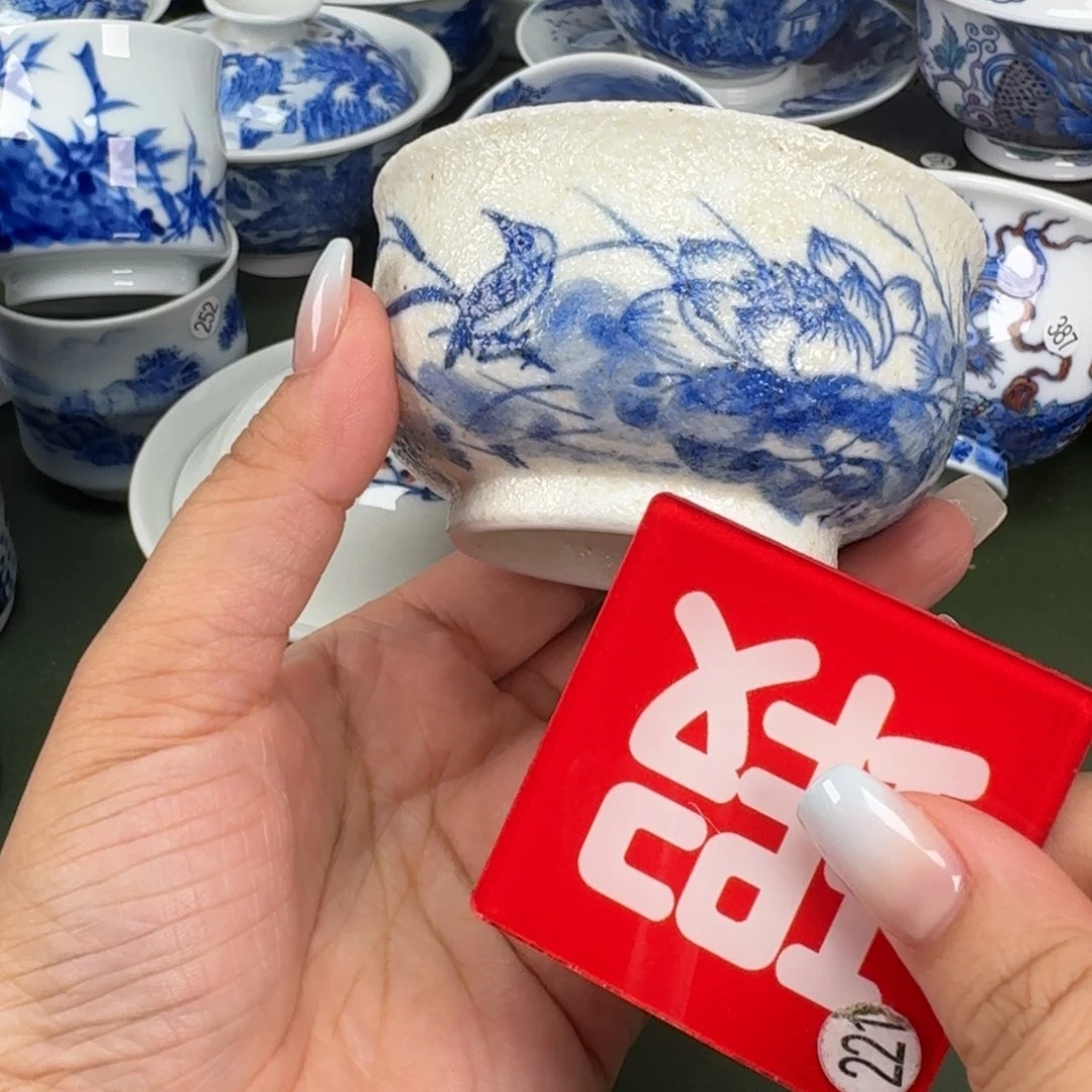 景德镇纯手工手绘茶器蒙蒙160