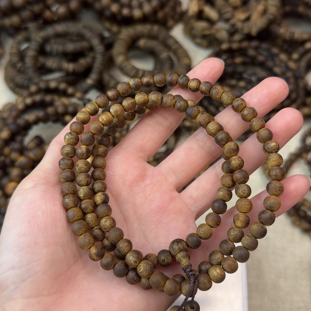 沉香沉香碎屑+卡6圆珠多圈