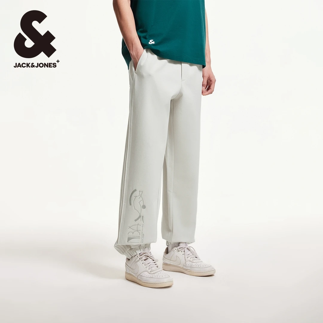 杰克琼斯秋季时尚百搭休闲潮NBA联名束脚休闲裤卫裤下装长裤男装