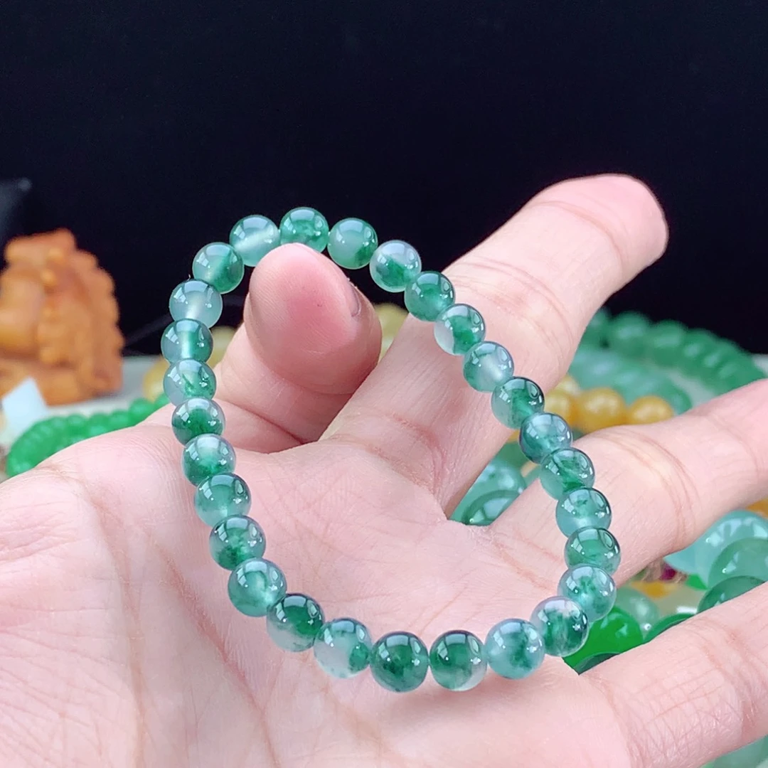 翡翠手链未镶嵌卡6