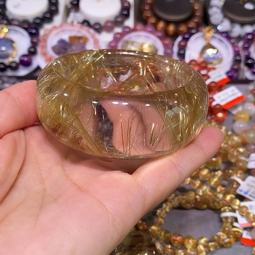 未镶嵌手镯水晶金钛晶