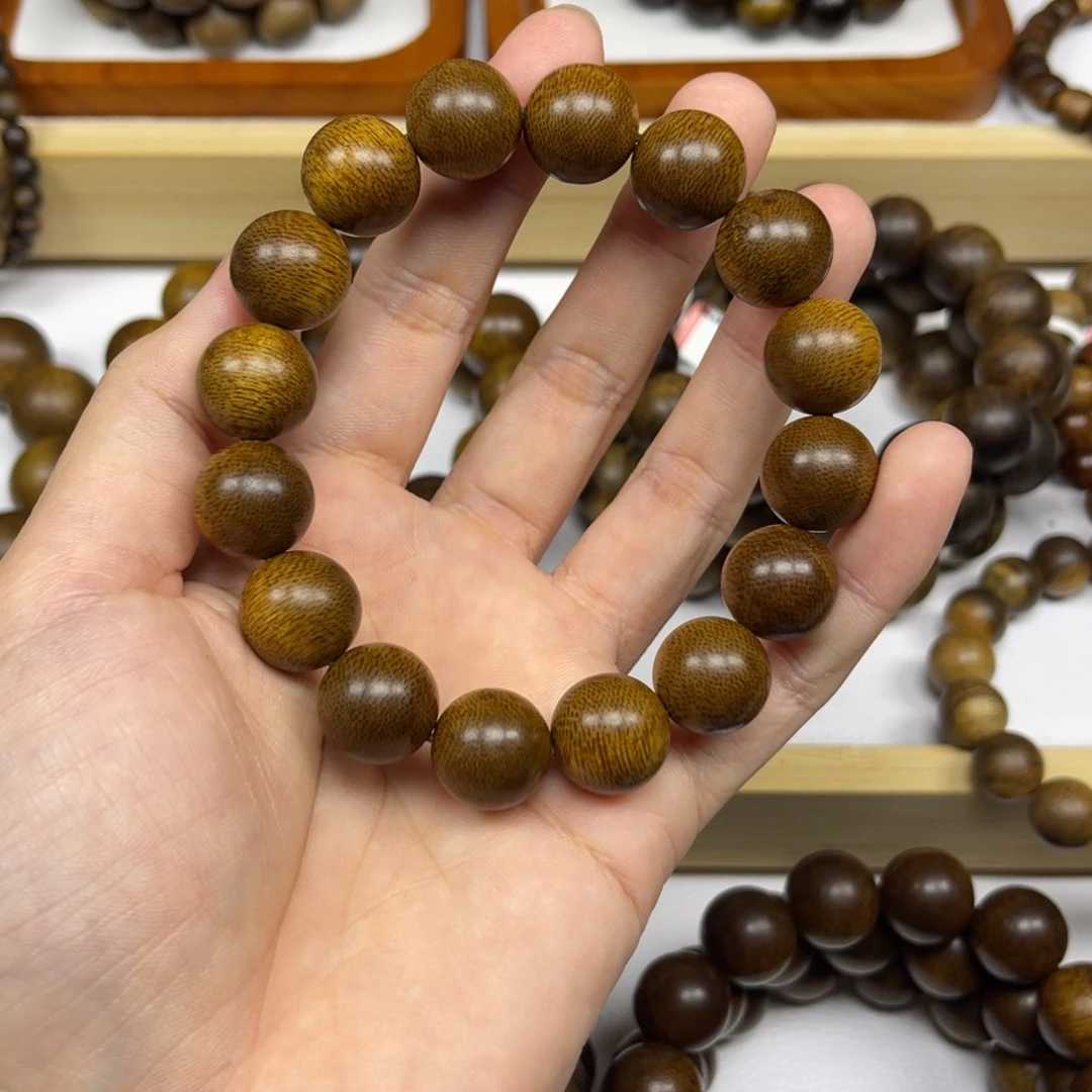 退***车沉香手串越南芽庄黄棋楠1.4