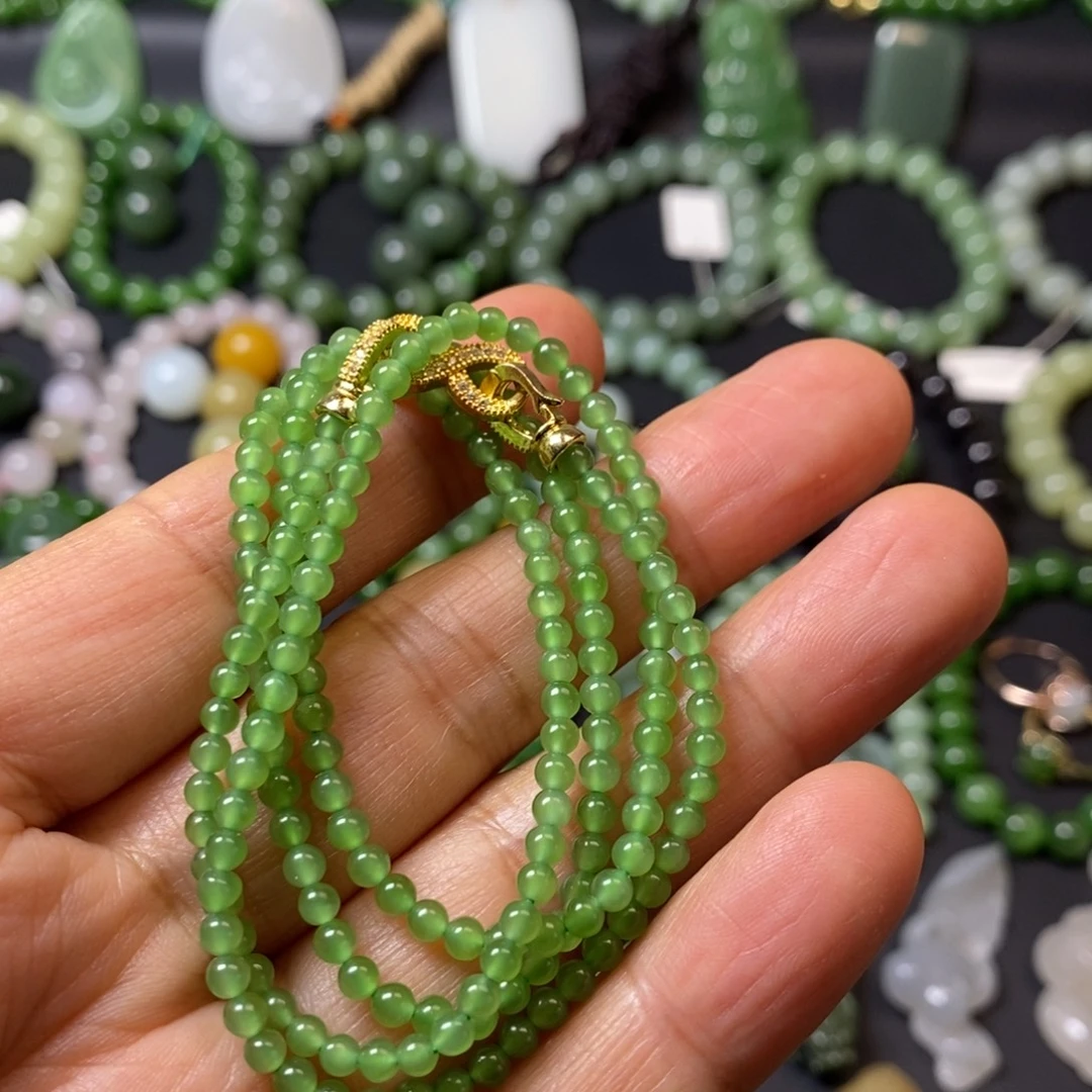 和田玉未镶嵌手链