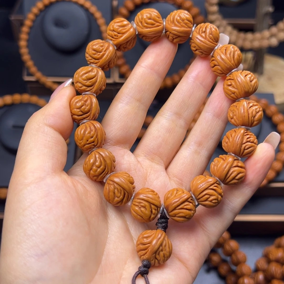 手串桃核野生籽16手串