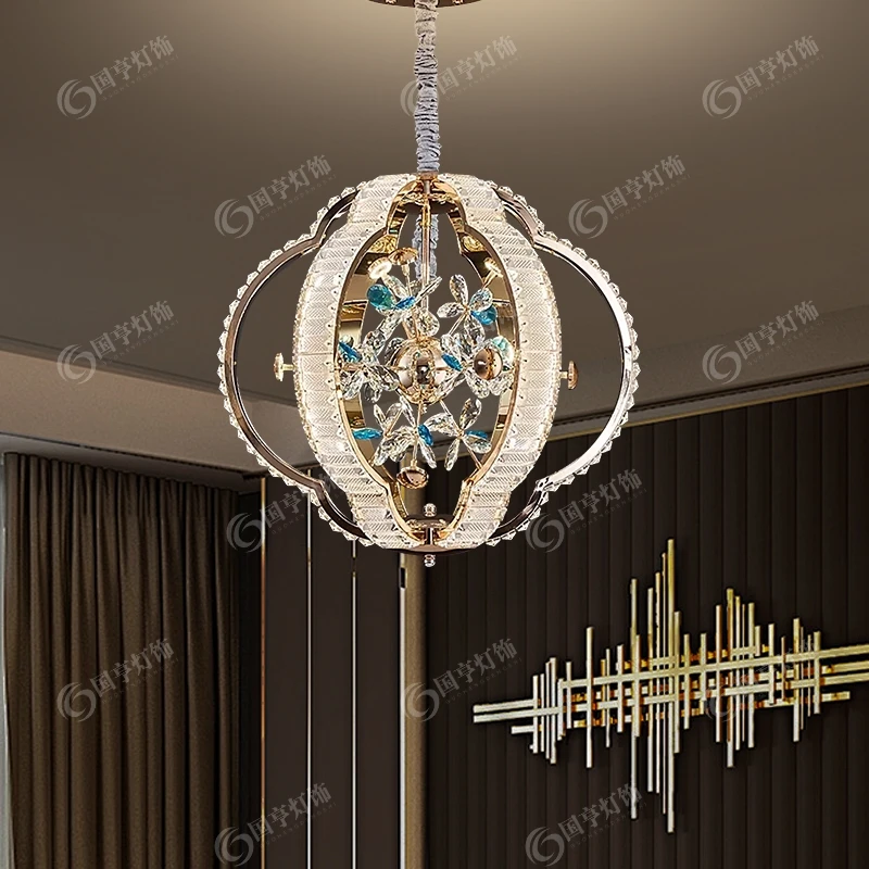 国亨法式轻奢水晶吊灯2025新款卧室灯高级感简约现代餐厅书房灯