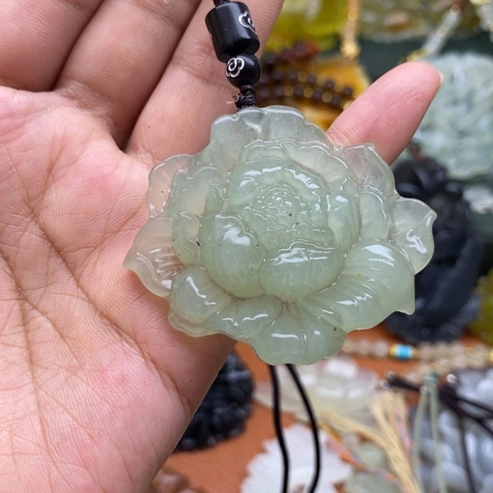 未镶嵌岫玉毛衣链锁骨链