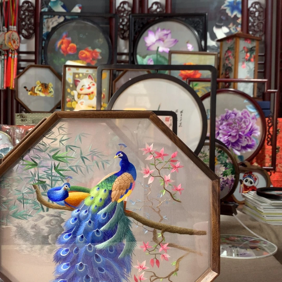 木苏绣精品推荐给你们