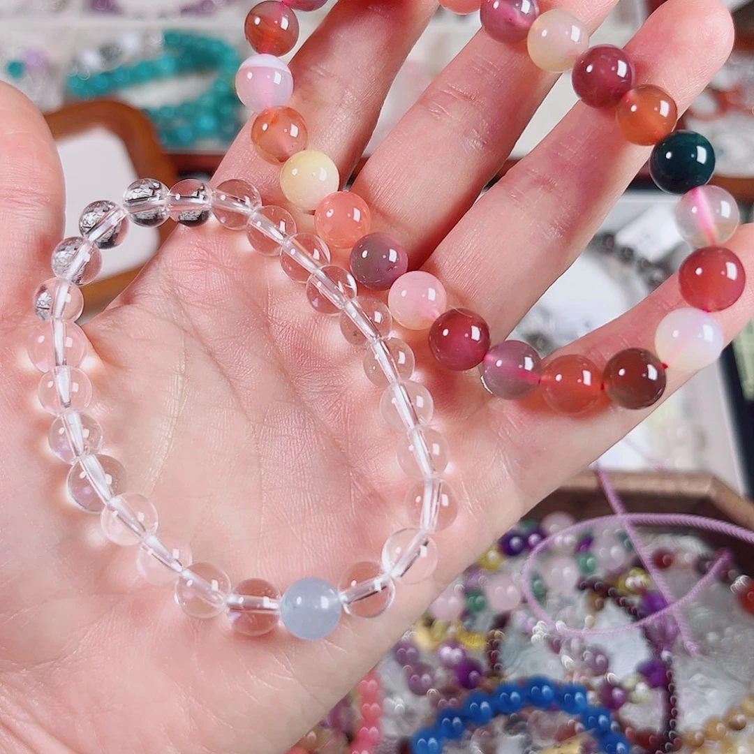 水晶手链合金露思同款 多宝