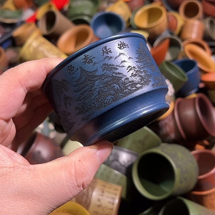 紫砂茶杯全手工紫砂主人杯