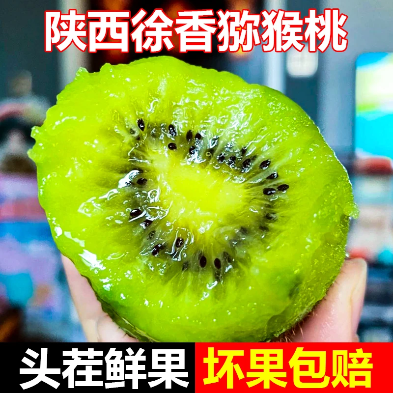 陕西正宗徐香猕猴桃新鲜采摘需催熟