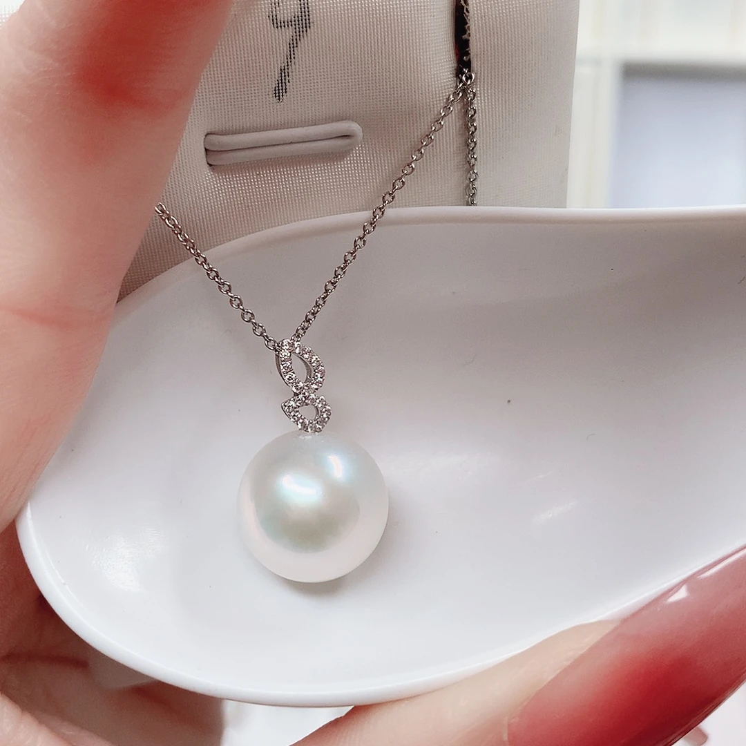 吊坠(赠链)淡水珍珠18K金镶嵌