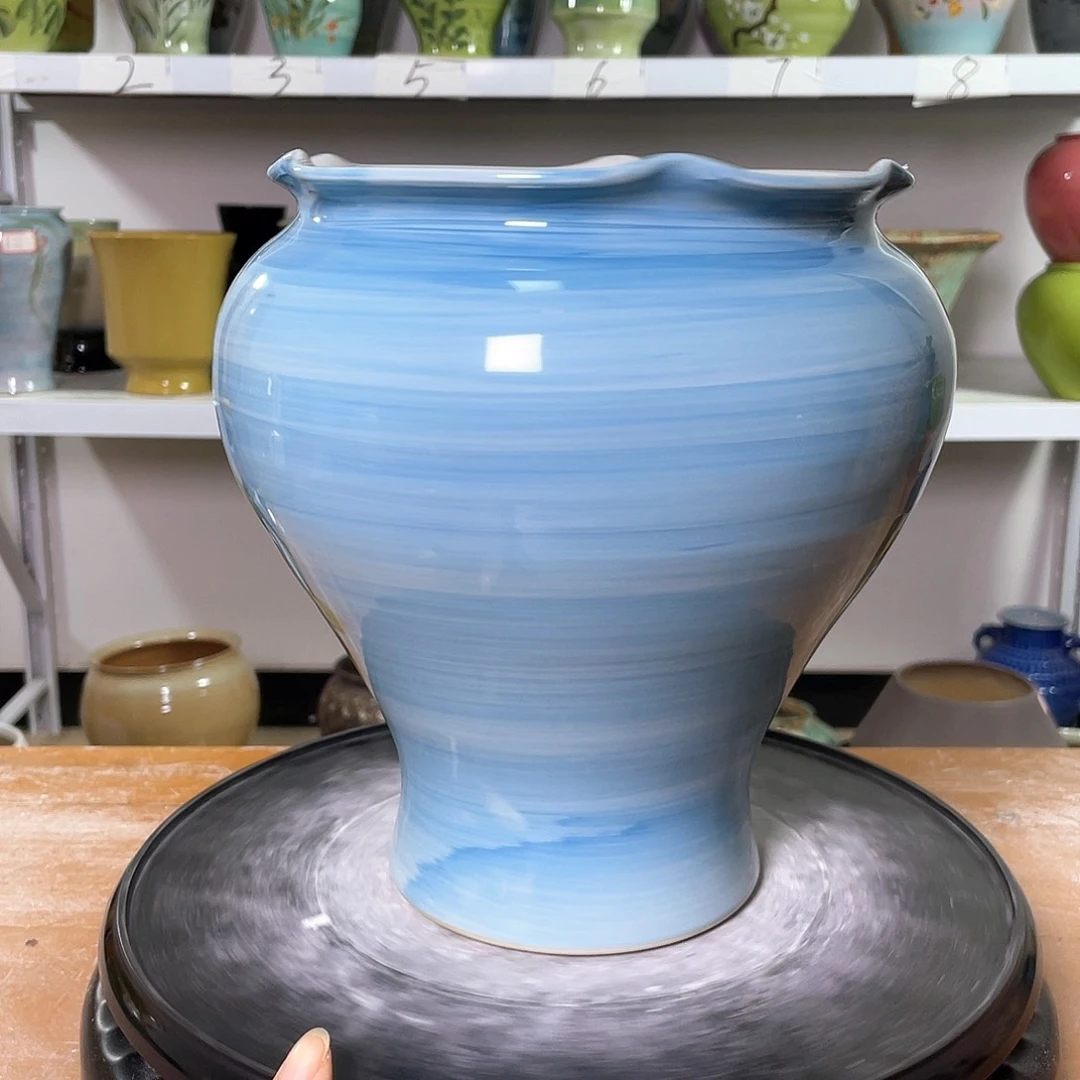 景德镇陶瓷花盆口16高23