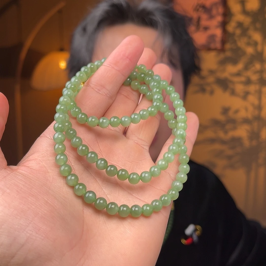 和田玉项链未镶嵌碧玉猫眼项链情人节款