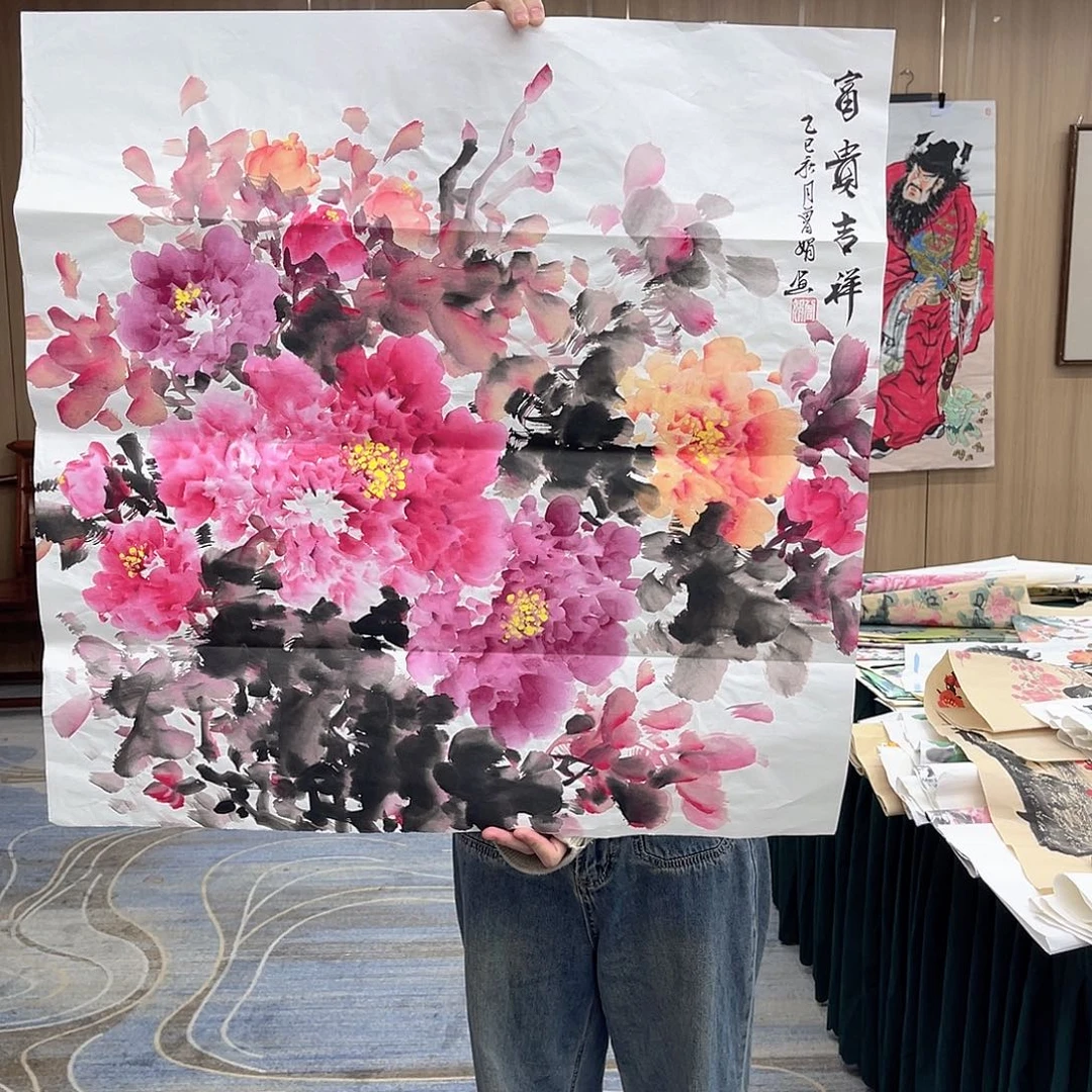 国画穿越现代之我在山东卖字画