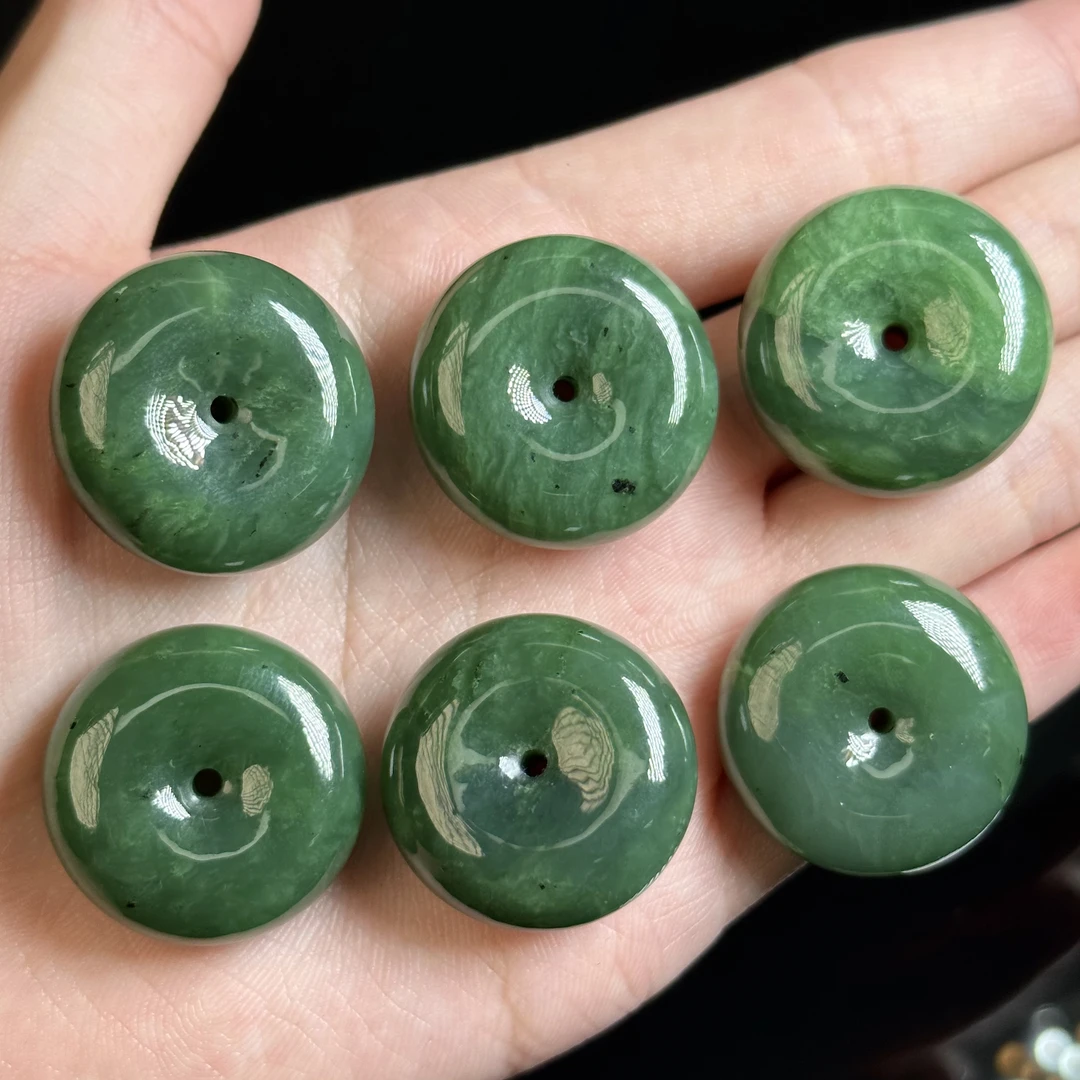 石惑珠宝@碧玉平安扣吊坠约25mm-多样性发一