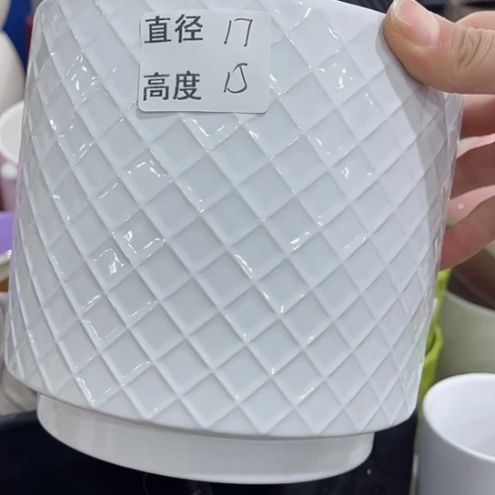 多肉绿植陶瓷花盆9.9包邮，有孔