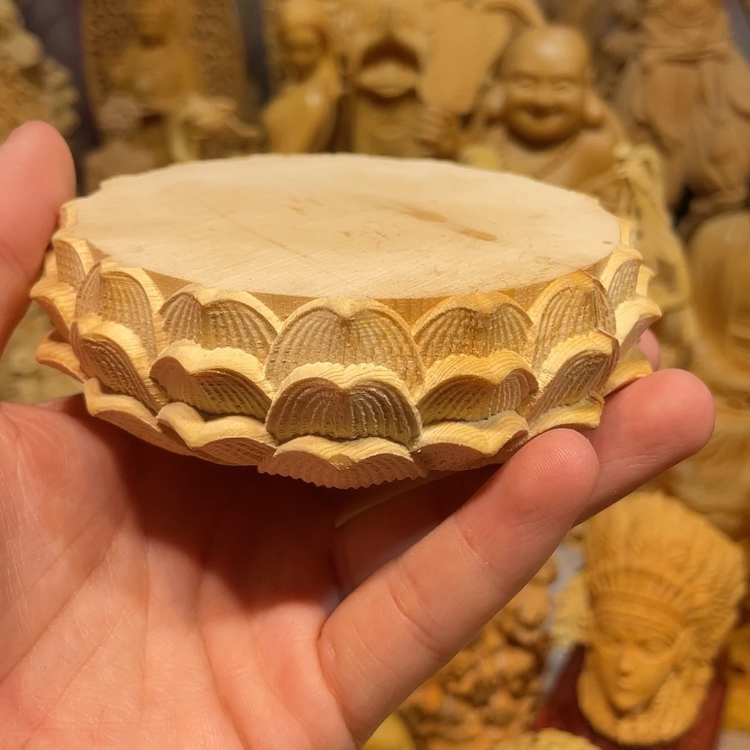 黄杨木瑕疵莲花座