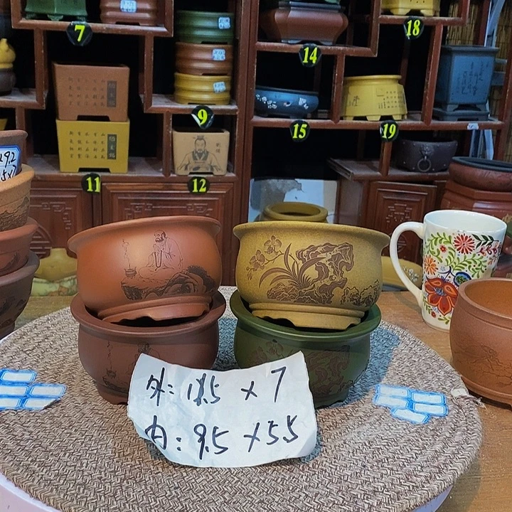 紫砂花盆紫砂花盆