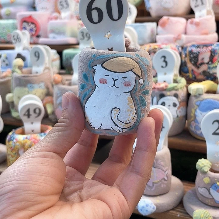 花盆60……………手工画盆