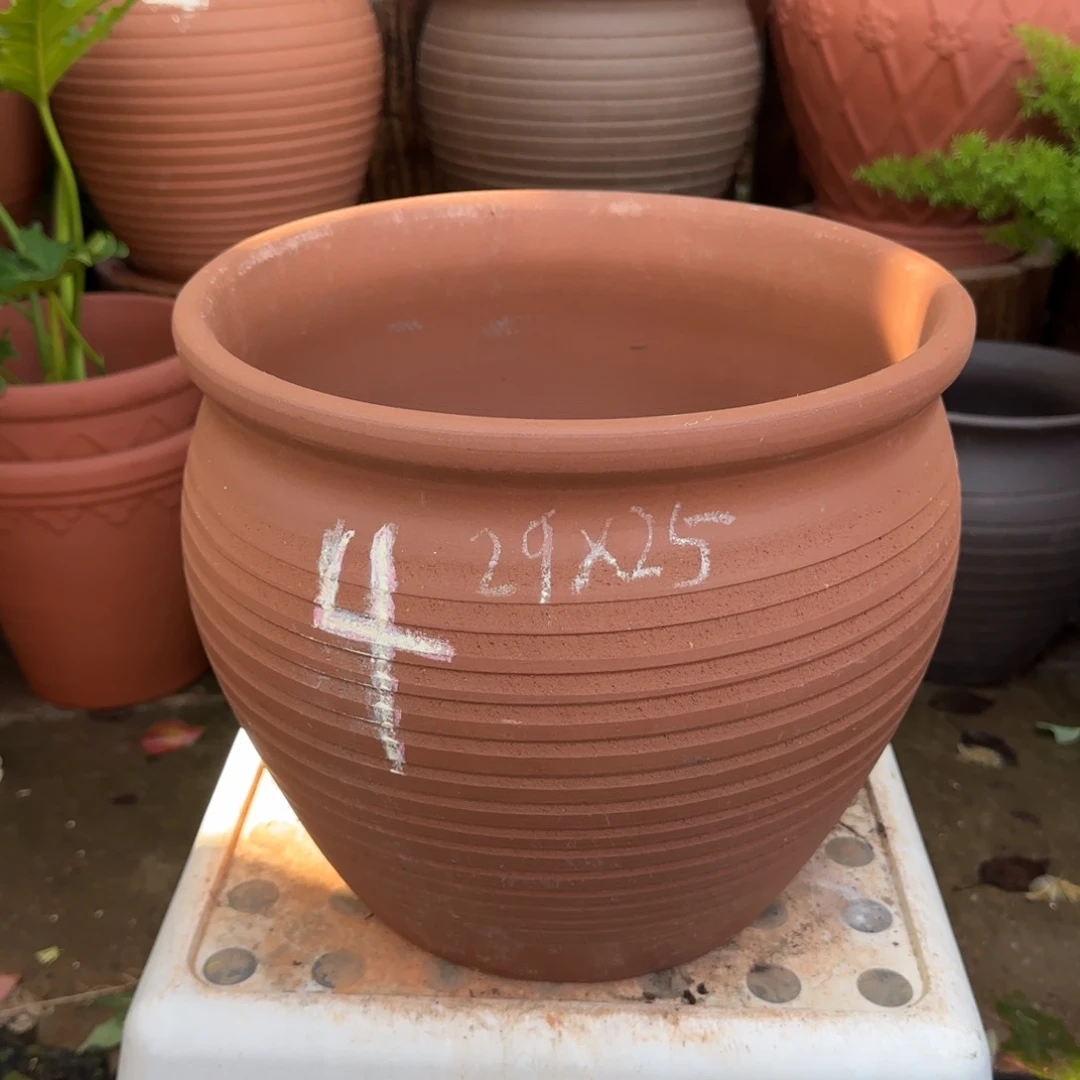 紫砂花盆口29高25宜兴紫砂