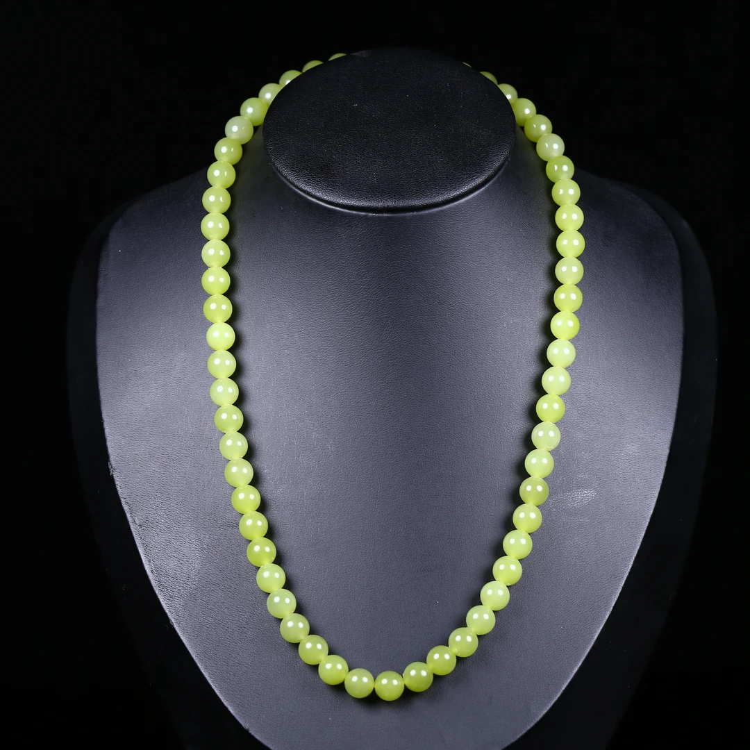 0103019和田玉黄口项链