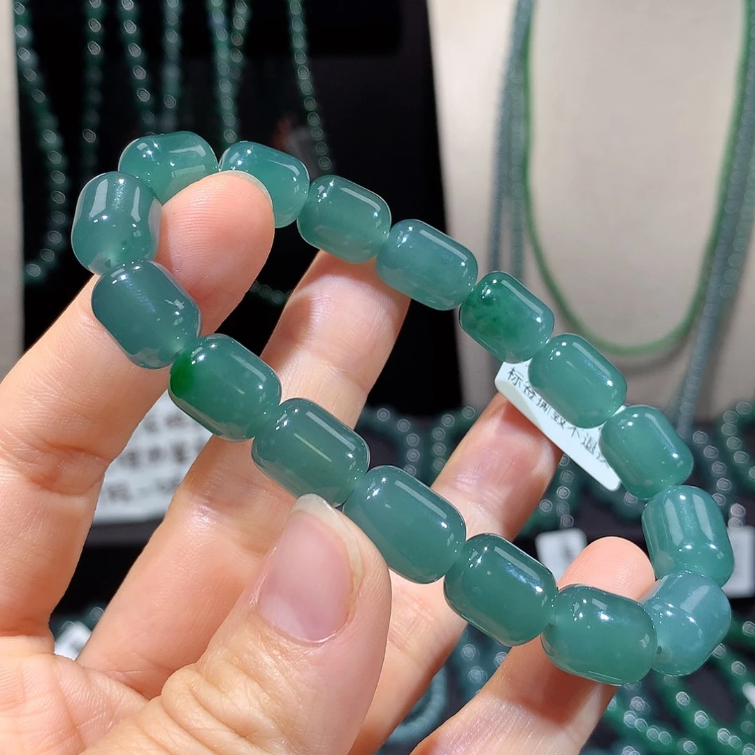 未镶嵌手链翡翠天然a货翡翠手串10mm