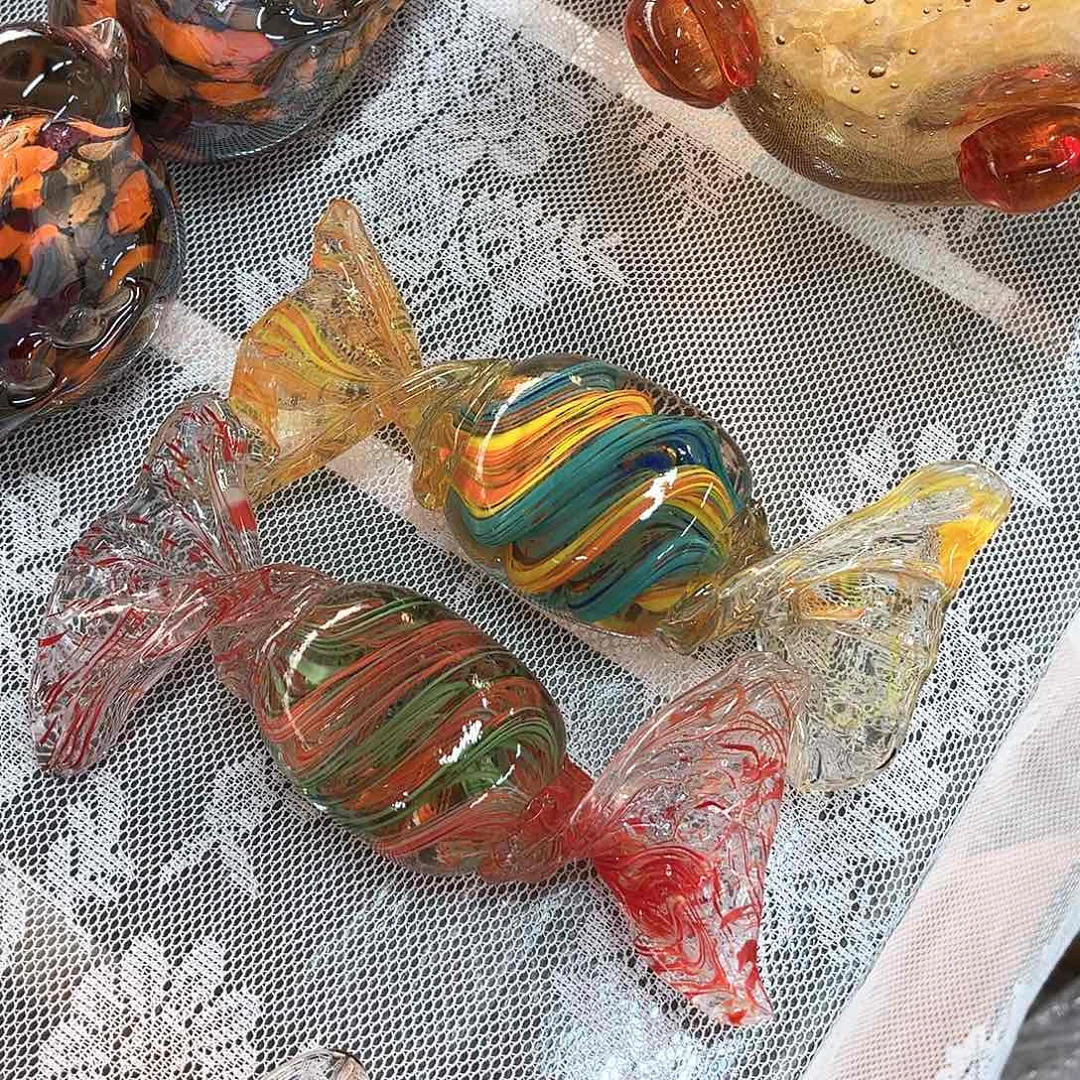 糖果2个 家悦琉璃工艺品不完美