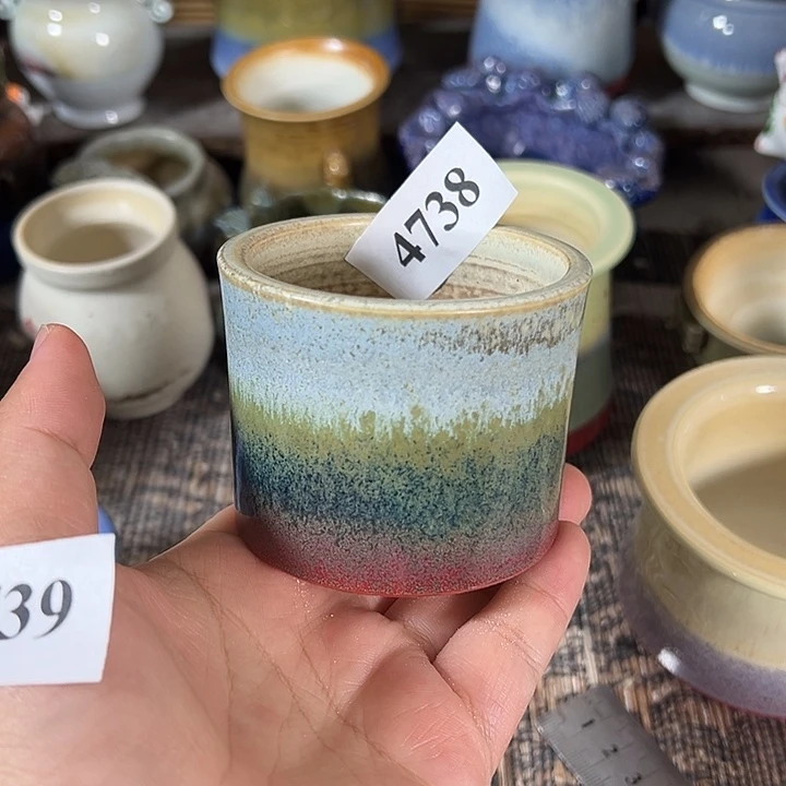 口6 手工花盆满30包邮