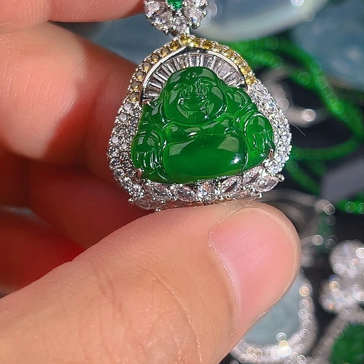 翡翠颈饰未镶嵌667789900999,