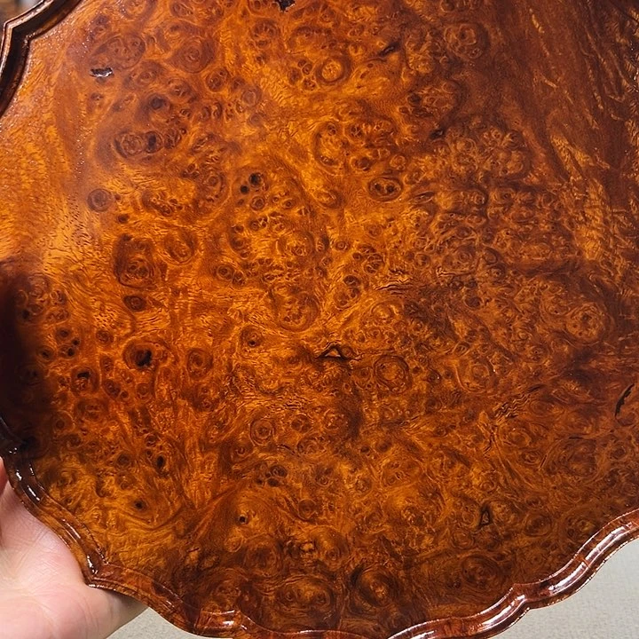 阳*哥缅甸花梨木盘子一个
