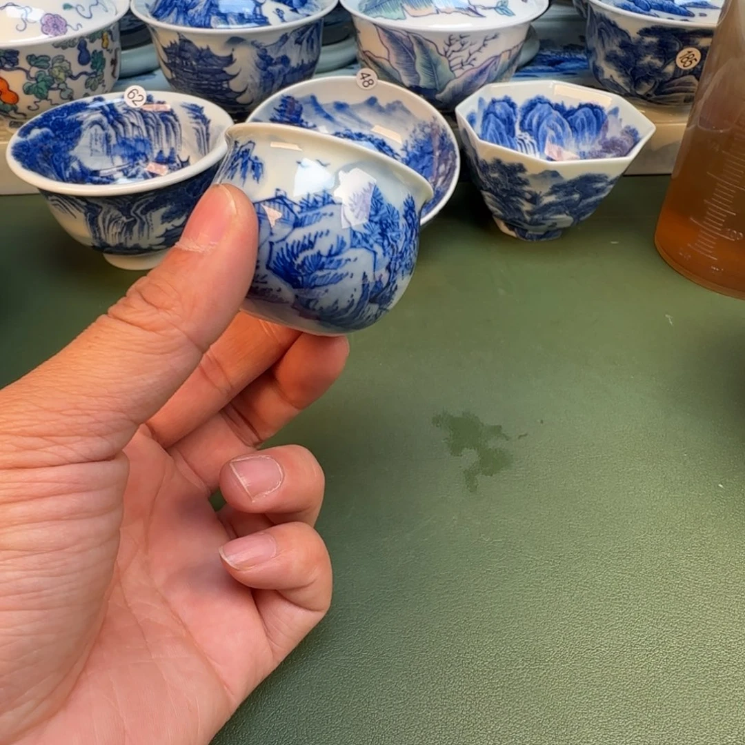 纯手工纯手绘茶具石头77