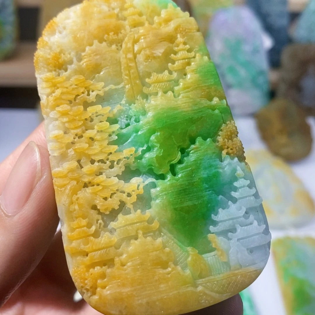 定制翡翠未镶嵌天然翡翠A货