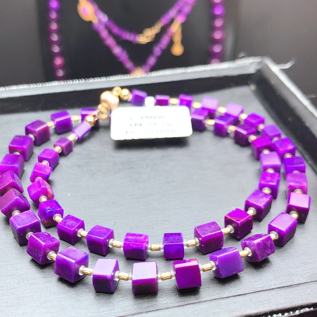 苏纪石（舒俱来）18K金镶嵌项链