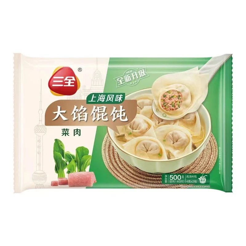 三全大馅馄饨香菇猪肉味 500g/袋