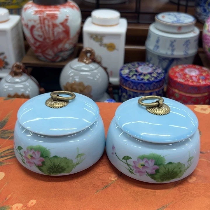 瓷片茶叶罐茶叶罐