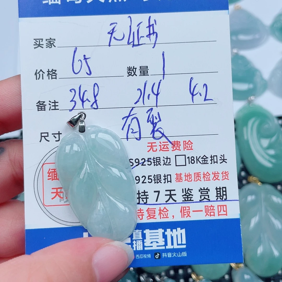 翡翠银S925镶嵌颈饰
