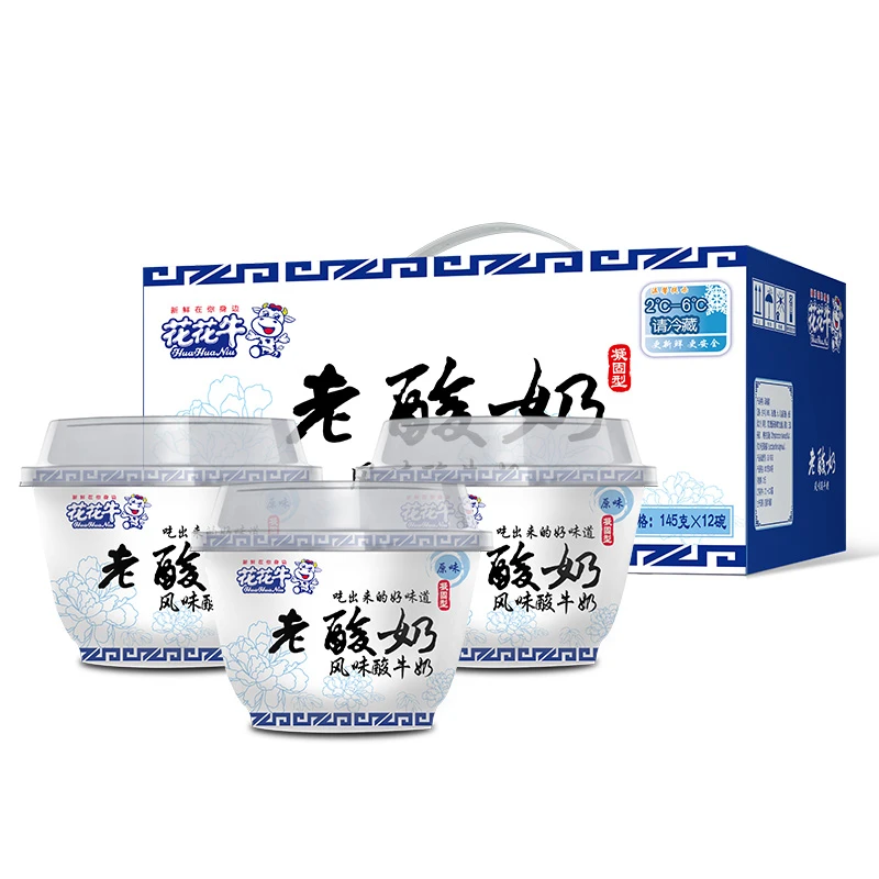 花花牛老酸奶145g*12盒