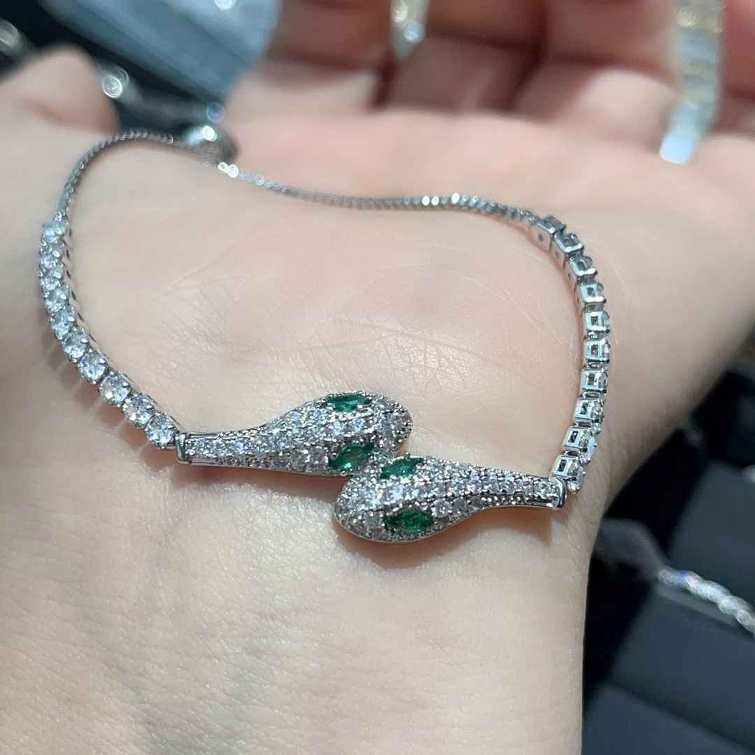 非金属布艺手链 S714满镶小龙抽拉手链