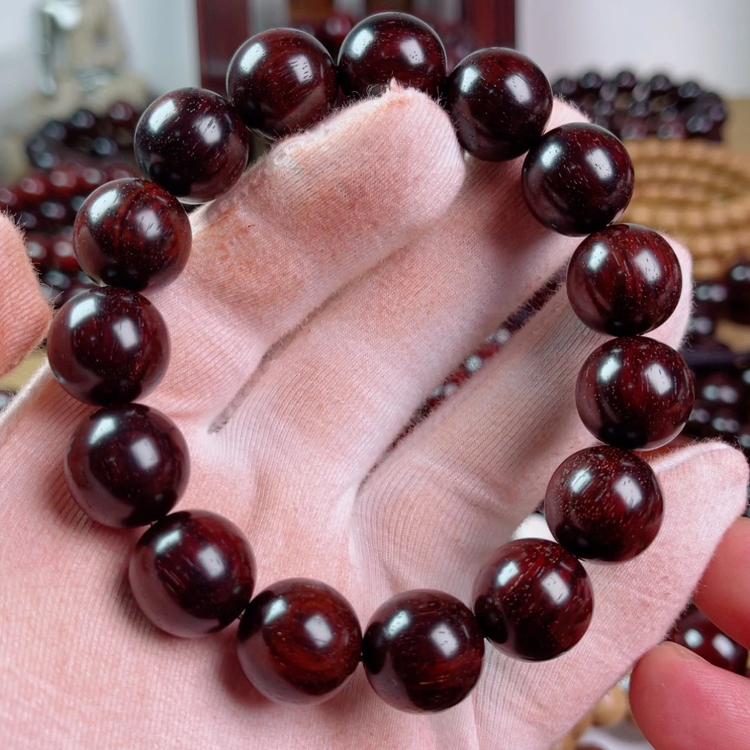 小叶紫檀手串/手链1.5高油密老料带星福利款