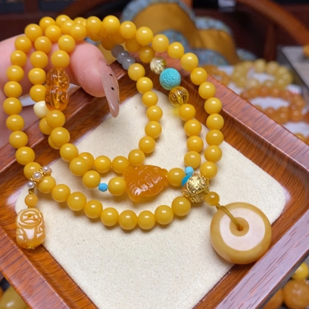 【闪购商品】蜜蜡手链未镶嵌手串