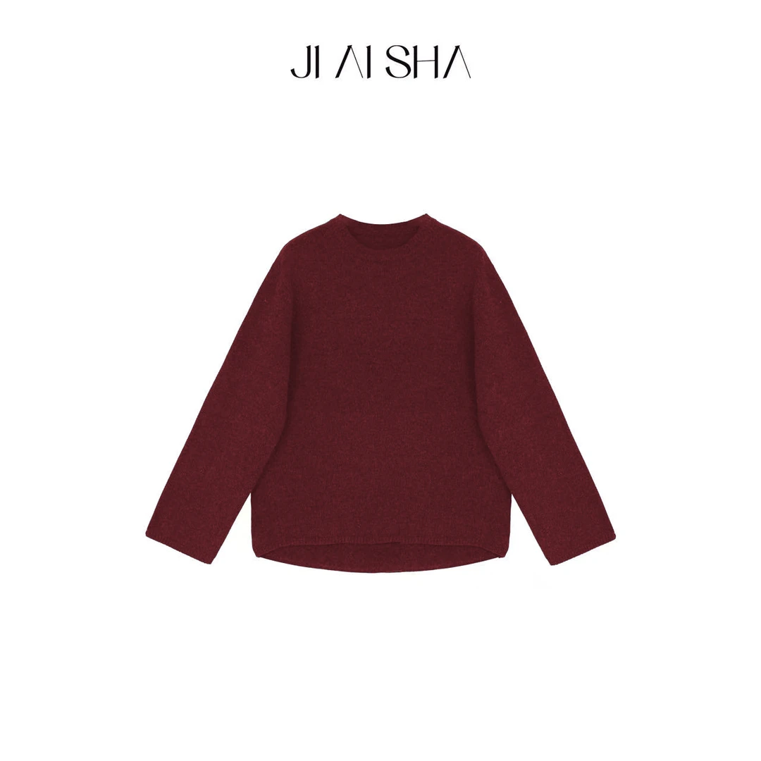 【大眼刘】100绵羊毛 极简慵懒羊毛套装两件套JAS-JX-J102