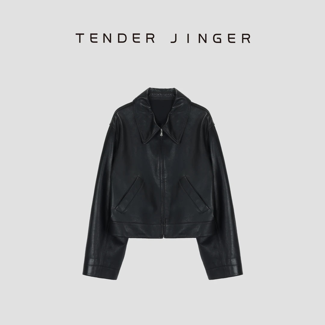 Tender Jinger【摩登女王】羊皮夹克皮衣外套T53YIT41096