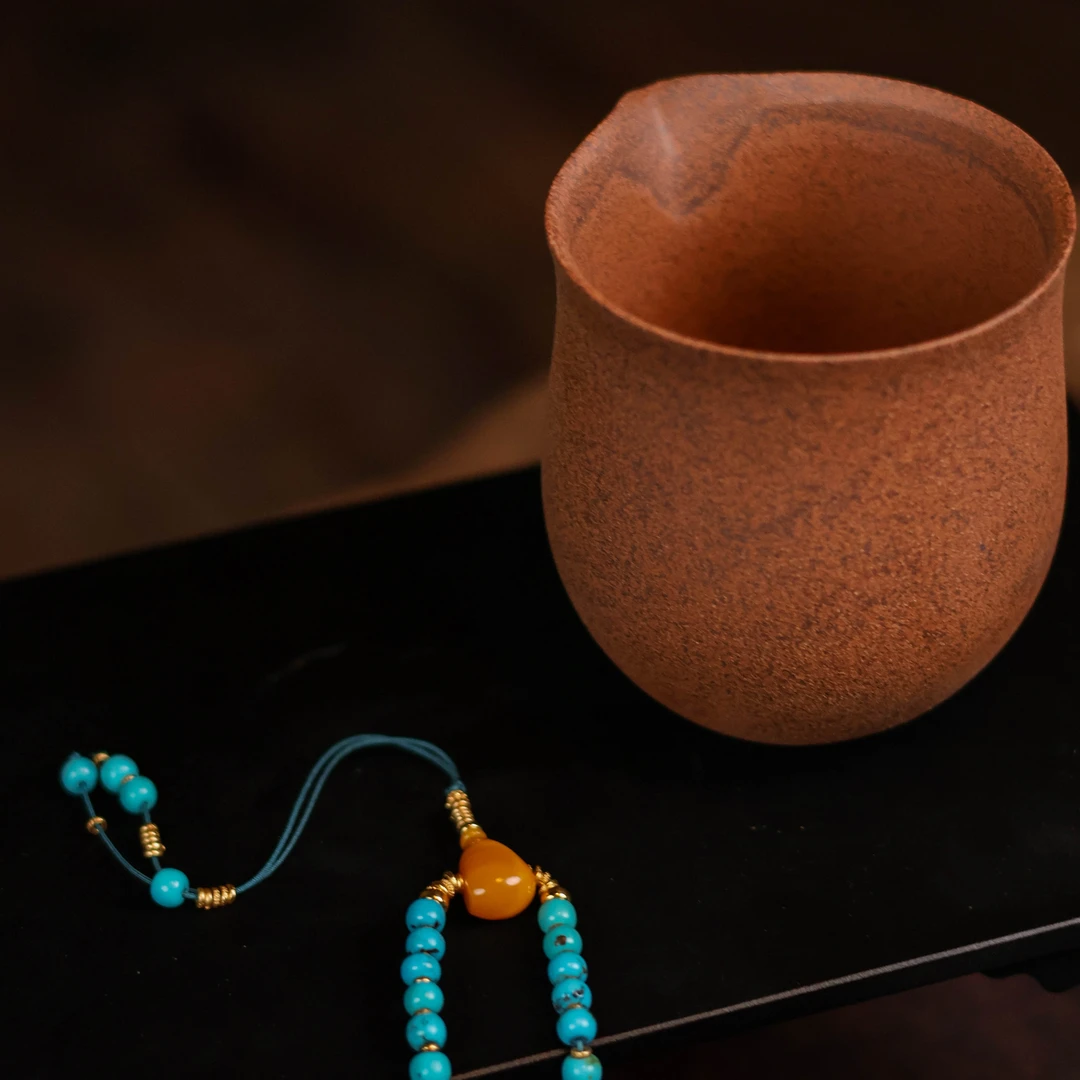 【悦生活】人文茶道器具茶周边茶空间公道杯（珠串0943）