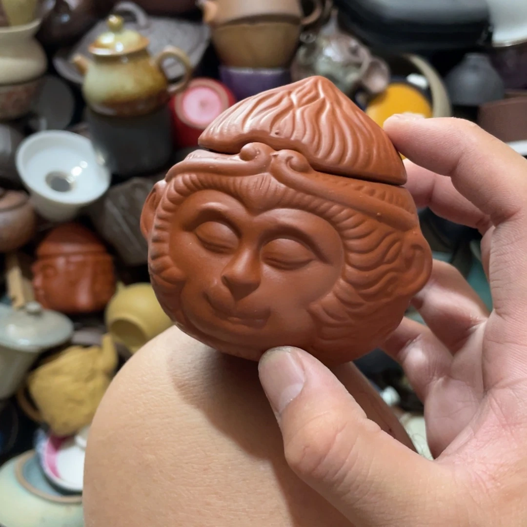 瓷片原矿绿植盆景茶香熏酒