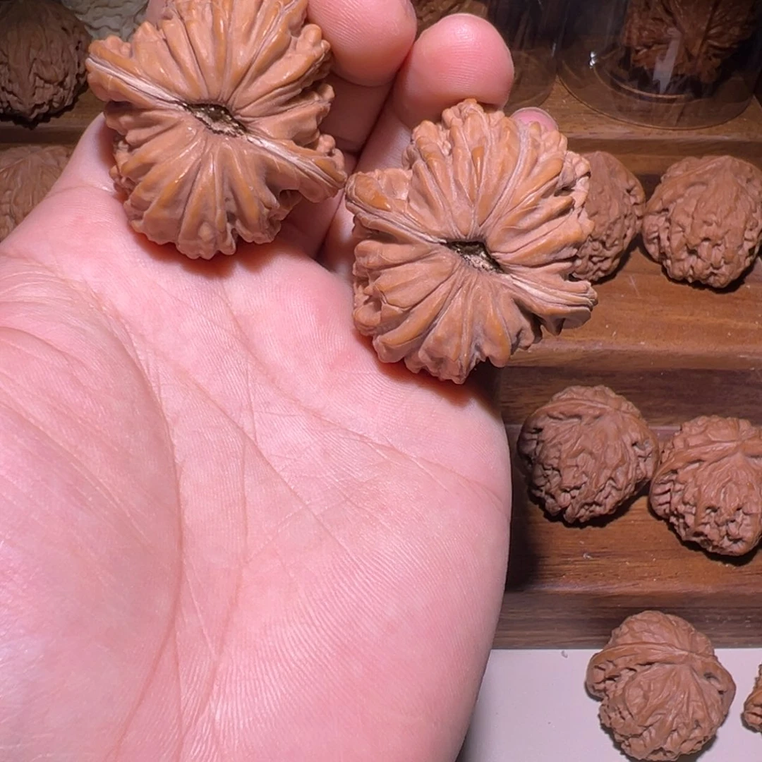 把件文玩核桃42尺拱桥楼尖有磕